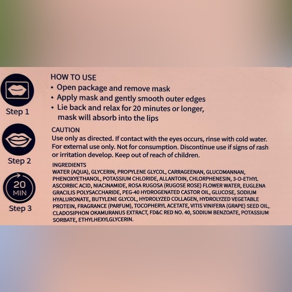 Spa life Hydrating Collagen Lip Masks - Picture 2 of 2